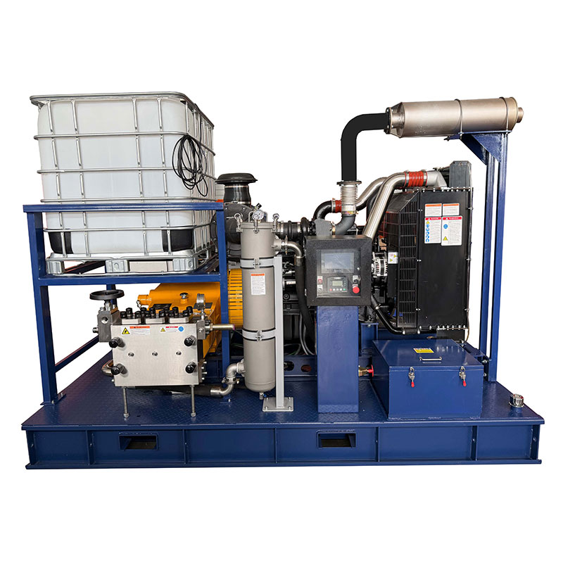 Máquina de jateamento de água de alta pressão de 40.000 PSI para limpeza industrial